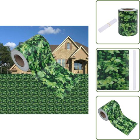 Persiana de porche - vidaXL Panel de valla de PVC verde 35x0,19 m - Cortavientos