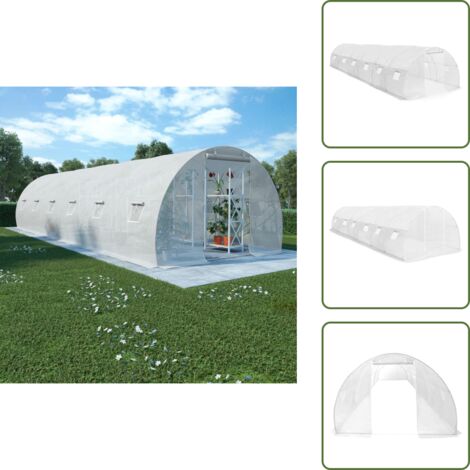 The Living Store Invernadero 27m² 900x300x200 cm - Invernadero de polietileno