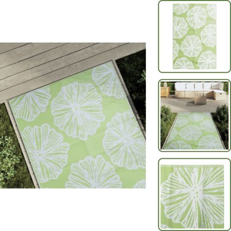 Alfombra de patio - vidaXL Alfombra de exterior ARAKIL verde 120x180 cm PP - Alfombra de terraza