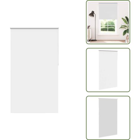 The Living Store Estor Enrollable Opaco Blanco 135x210 cm Tela Ancho 131,6 cm - Persiana opaca