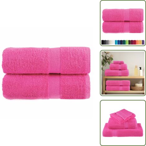 The Living Store Toallas de mano premium SOLUND, 2 unidades, color rosa, 30 x 30 cm, 600 g/m² - Toalla de mano