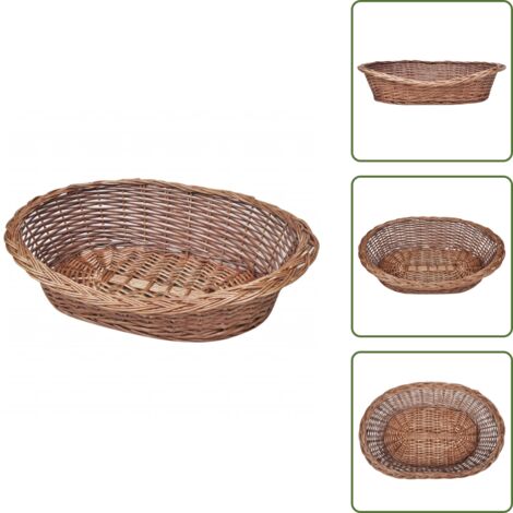 The Living Store Cesta para perros/cama para mascotas sauce natural 69 cm - Cesta para perros