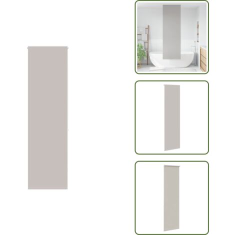 The Living Store Estor enrollable para ducha tela 60x240 cm ancho 56 cm - Persiana enrollable