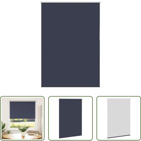 vidaXL Privacidad -  Estor Enrollable Opaco marino 100x150 cm Tela Ancho 95,7 cm