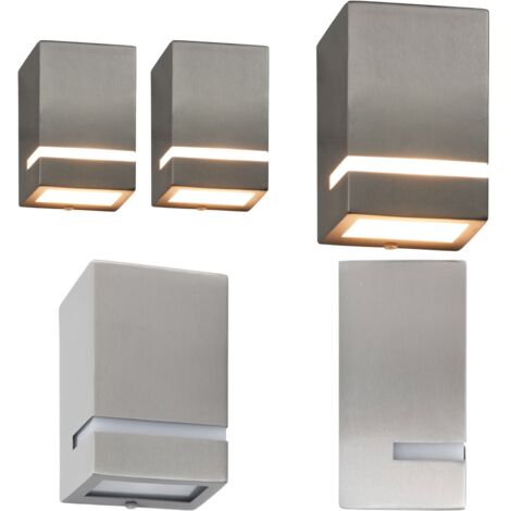 Lámparas de pared de exterior 2 uds 35 W plateado semicircular - Luz exterior - Apliques de exterior
