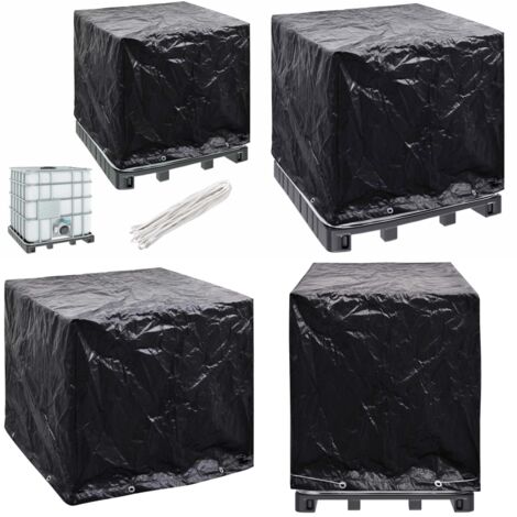 Cubierta depósito de agua IBC 8 ojales 116x100x120 cm - Cubierta para depósito IBC - Cubierta impermeable
