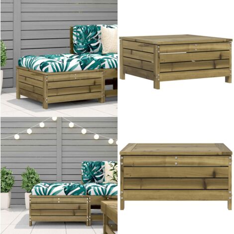 Taburete de jardín madera de pino impregnada 62x63,5x32 cm - Muebles de jardín - Sillas de exterior