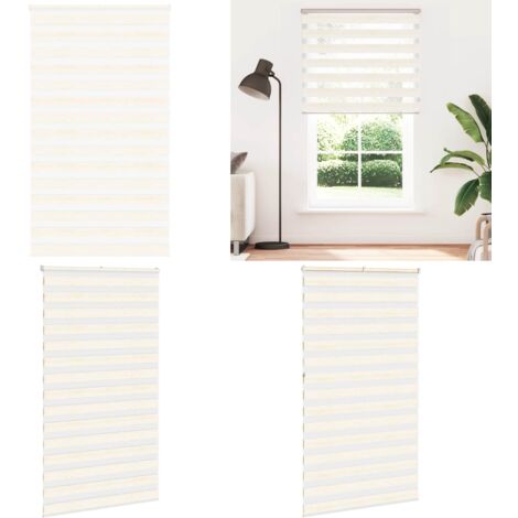 Estor cebra beige mármol tejido ancho 130,9 cm poliéster - Estor cebra - Estor de madera