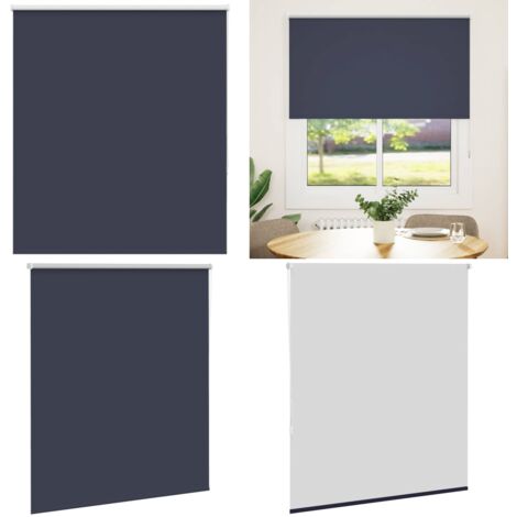 Estor Enrollable Opaco marino 135x175 cm Tela Ancho 131,6 cm - Persiana opaca - Privacidad