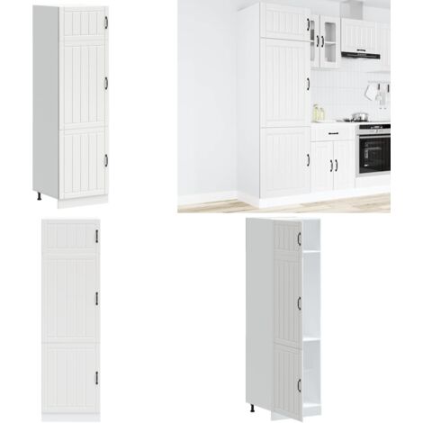 Mueble de cocina Lucca de madera contrachapada blanca - Almacenamiento de cocina - Muebles de cocina