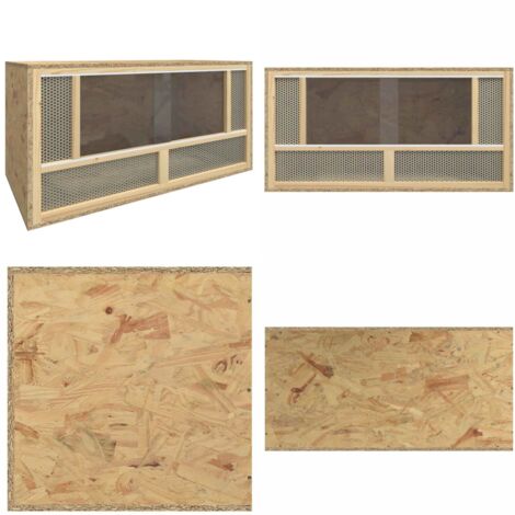 Terrario de madera contrachapada 80x40x40 cm - Terrario para reptiles - Terrario para animales
