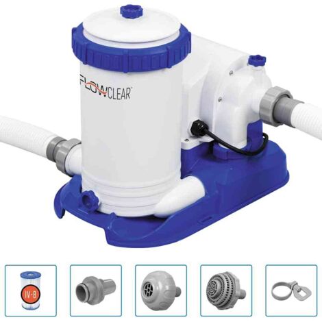 Bomba de filtro de piscina Flowclear Skimatic 9463 L/h Bestway (1/5)