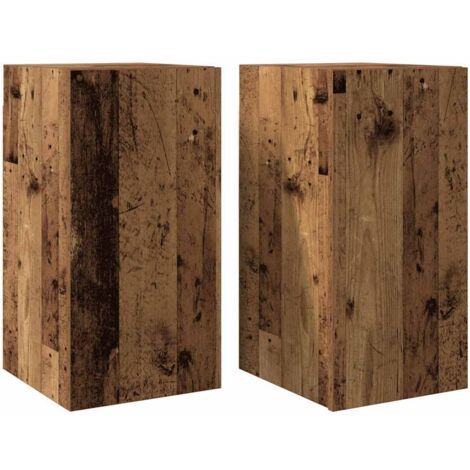 Muebles de TV 2 uds madera ingeniería envejecida 30,5x30x60 cm vidaXL (1/5)