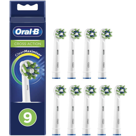 Oral-B CrossAction 80339536 cepillo de cabello 9 pieza(s) Blanco (1/4)