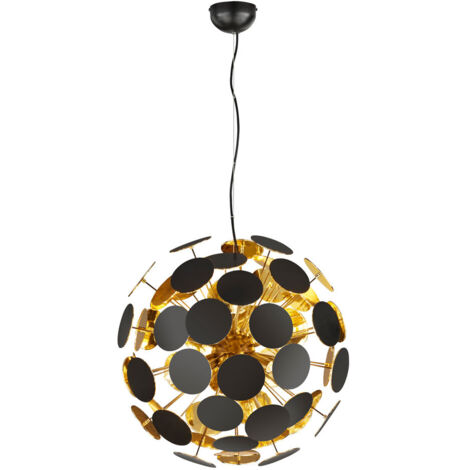 Suspensión Discalgo 6xE14 Negro Y Decorativo Redondo Ø54 cm Trio Iluminación (1/5)