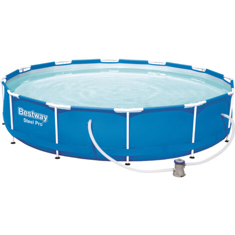 Bestway Piscina Steel Pro Frame redonda con estructura de acero 366x76cm desmontable Pool con bomba de filtro (1/5)