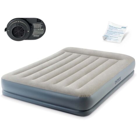 Intex Pillow Rest Mid Rise Colchón Inflable Gris