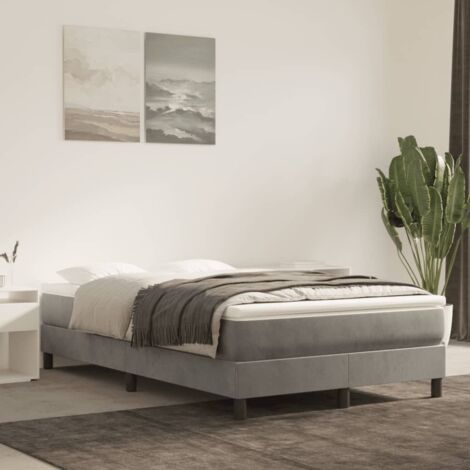 Furniture Limited - Struttura Letto a Rete a Molle Grigio Chiaro