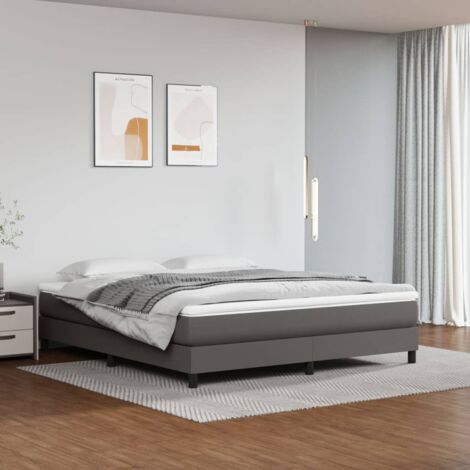 Furniture Limited - Struttura Letto a Rete a Molle Grigio 160x200