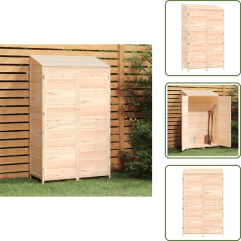 Capanno in abete - vidaXL Capanno da Giardino 102x52x174,5 cm in Legno Massello di Abete -