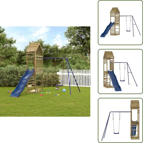 Gioco per bambini - vidaXL Set da Gioco da Esterno in Legno di Pino Impregnato - Attrezzature da giardino