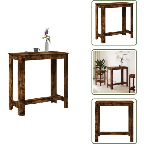 Tavolo da pranzo - vidaXL Tavolo Bar Rovere Artigianale 102x50x103,5 cm Legno Multistrato - Tavolo da soggiorno
