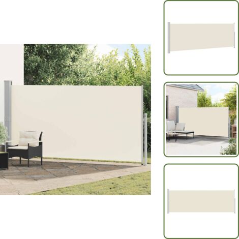 Tenda retrattile - vidaXL Tenda da Sole Laterale Retrattile 160 x 500 cm Crema - Tenda da sole