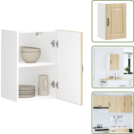 Armadio multistrato - vidaXL Pensile da Cucina Kalmar Rovere Sonoma in Legno Multistrato - Armadio da cucina in truciolato