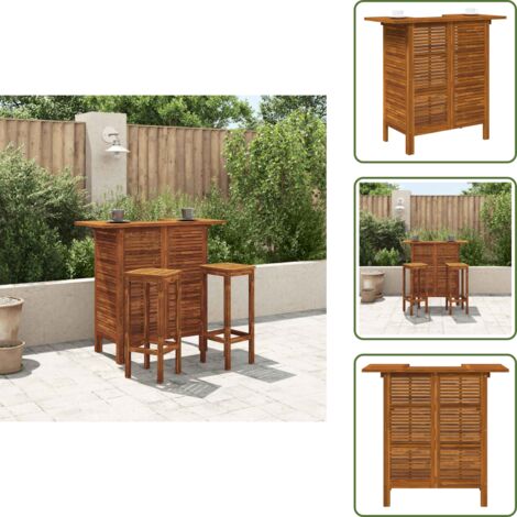 Tavolo da bar in acacia - vidaXL Tavolo da Bar 110x50x105 cm in Legno Massello di Acacia -