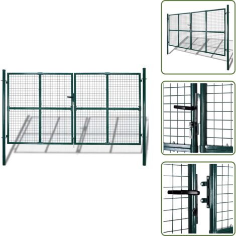 The Living Store Cancello da Giardino in Rete per Recinzione, Porta, Griglia da Parete 300x200 cm - Recinzione