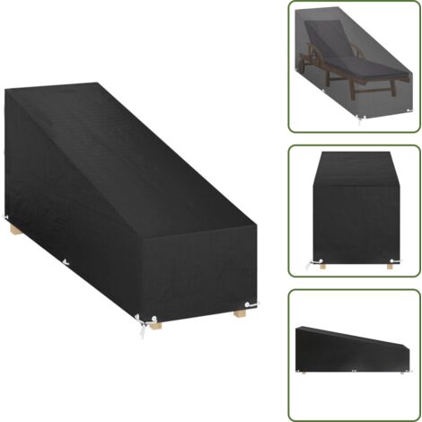 The Living Store Copertura per Sdraio 12 Occhielli 200x65x35/60cm in Polietilene - Telo per sdraio