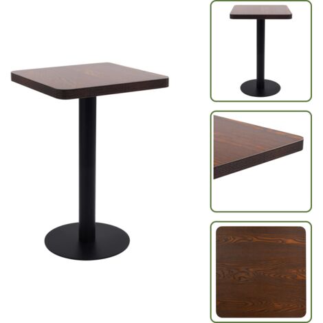 Tavolo Bistrot Nero - vidaXL Tavolo da Bistrot Marrone Scuro 50x50 cm in MDF - Tavolo da Pranzo Bistrot