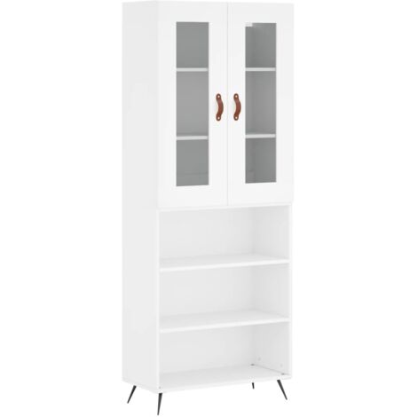Credenza Moderna,Madia da cucina,Mobile Buffet,Armadio da Cucina Bianca 60x35,5x103,5 cm in Legno Multistrato CFW88592 | Leroy Merlin