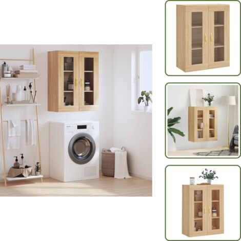 Armadio in legno - vidaXL Mobile a Parete Rovere Sonoma 69,5x34x90 cm - Armadio in legno multistrato