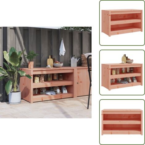 Cucina esterna - vidaXL Mobile da Cucina da Esterno MEPPEL 106x55x64 cm Legno Massello di Douglas -