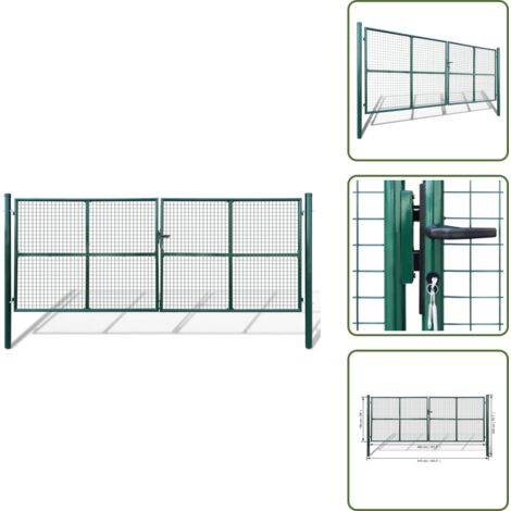 The Living Store Cancello da Giardino in Rete 400x150 cm - Rete da giardino