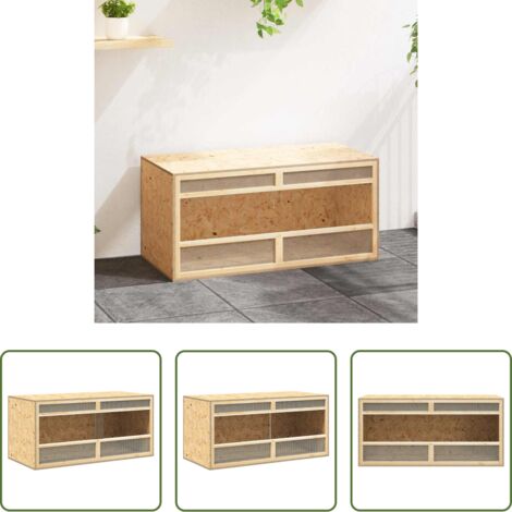 Terrario per rettili - Terrario in Legno Multistrato 100x47x47 cm