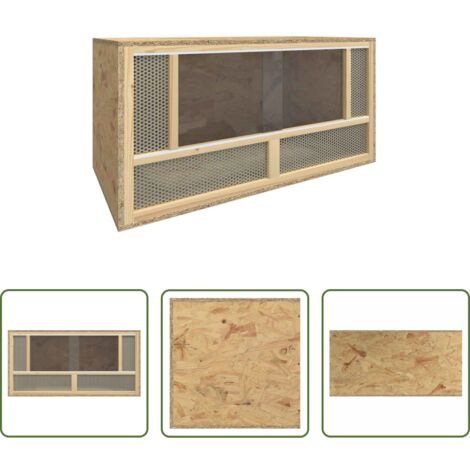 Terrario per rettili -  Terrario in Legno Multistrato 80x40x40 cm