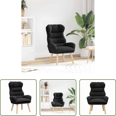 Comfort -  poltrona Nero 69 x 74 x 93 cm Tessuto Sherpa