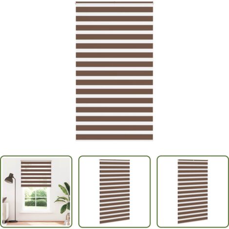 Tenda zebrata -  Tenda a Rullo Zebra Larghezza Tessuto 130,9 cm Poliestere