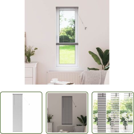 Tende a veneziana - Tendaggi a veneziana Argento 175 x 45 cm Alluminio