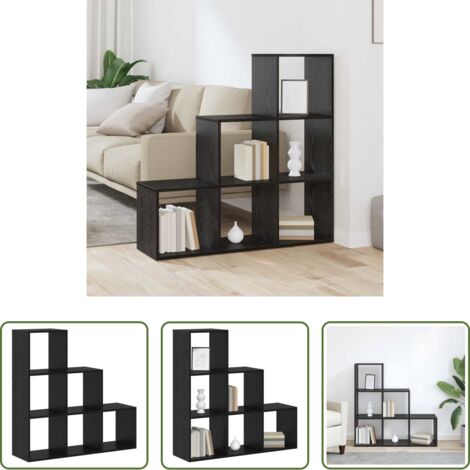 Archiviazione - Libreria divisoria Rovere Nero 99 x 29 x 99 cm