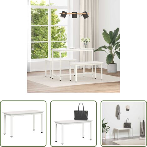 Panchina moderna -  panchina Bianco 80 x 35 x 45 cm Pino massello