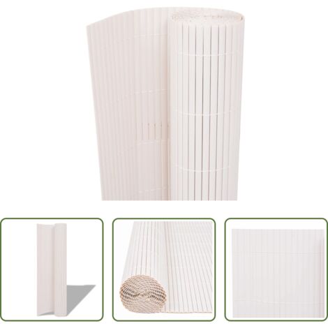 vidaXL Recinzione moderna - Recinzione per Giardino Bianco 150 x 500 cm PVC