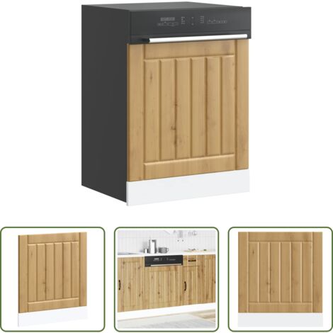 vidaXL Truciolato -  Pannello Lavastoviglie Rovere Artigianale Legno Multistrato