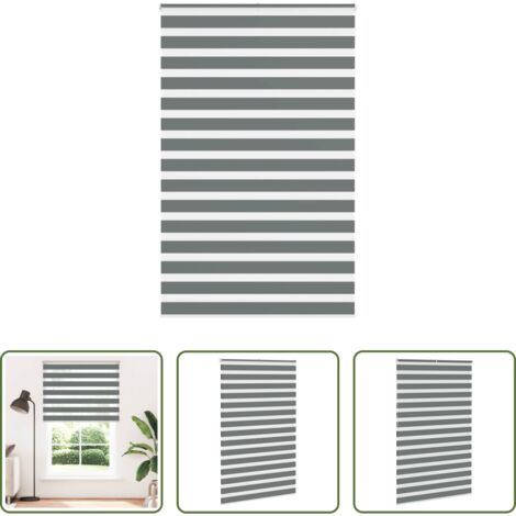 vidaXL Privacy -  Tenda a Rullo Zebra Larghezza Tessuto 135,9 cm Poliestere