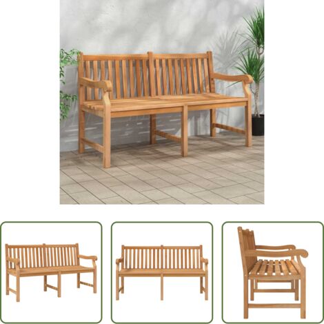 Panca in teak -  Panca da Giardino 150 cm in Legno Massello di Teak