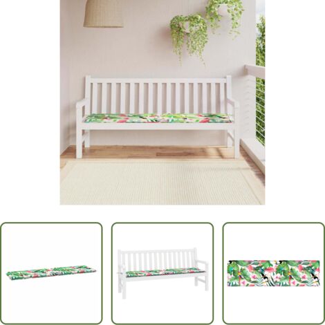 Cuscino in tessuto oxford -  Cuscino per Panchina Multicolore 150 x 50 x 3 cm Tessuto Oxford