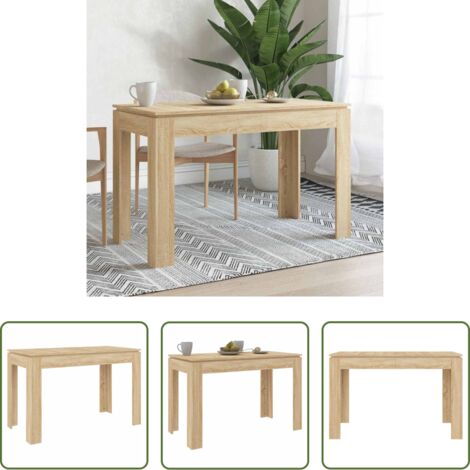 Tavolo da pranzo Rovere Sonoma -  Tavolo da Pranzo Rovere Sonoma 120x60x76cm in Legno Multistrato