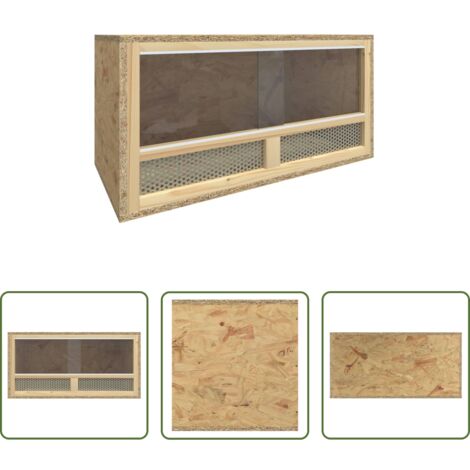 vidaXL Terrario per animali domestici - Terrario in Legno Multistrato 60x30x30 cm